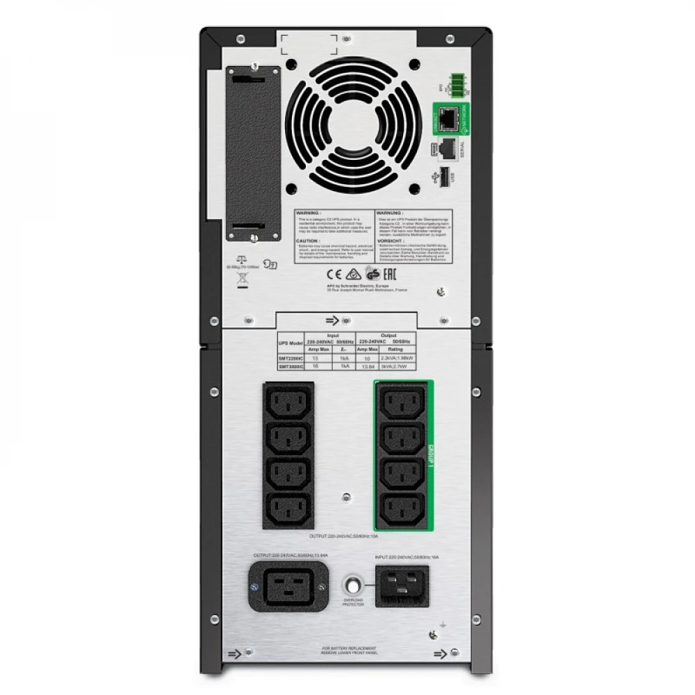 Источник бесперебойного питания APC SMT3000IC Линейно-интерактивные, Напольный (Tower), 3000 ВА, 2700 Вт