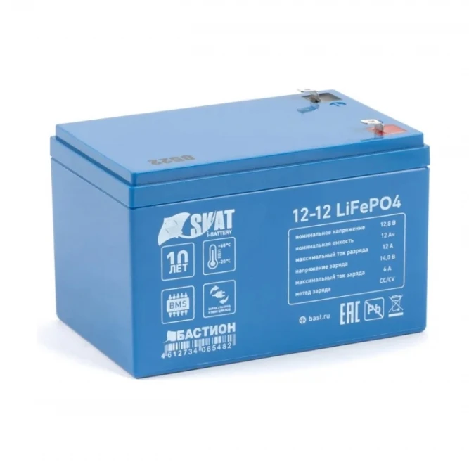 Сменные аккумуляторы АКБ для ИБП БАСТИОН Skat i-Battery 12-12 LiFePO4 12 В