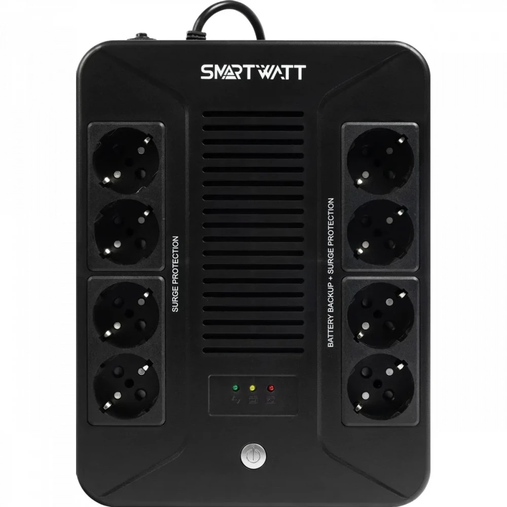 Источник бесперебойного питания SMARTWATT Safe pro 800 3703020270003 Линейно-интерактивные, Напольный (Tower), 800 ВА, 480 Вт