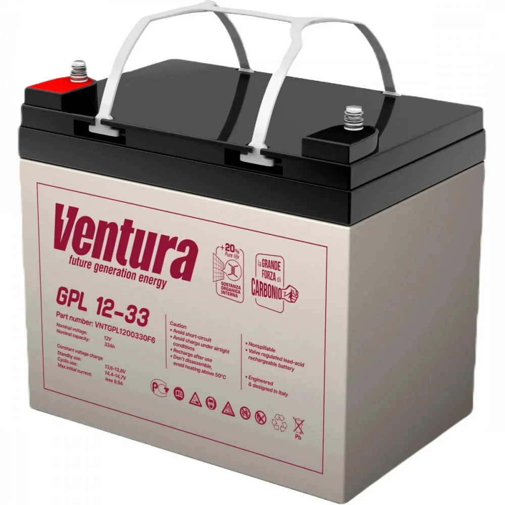 Сменные аккумуляторы АКБ для ИБП Ventura GPL 12-33 VNTGPL1200330F6 12 В