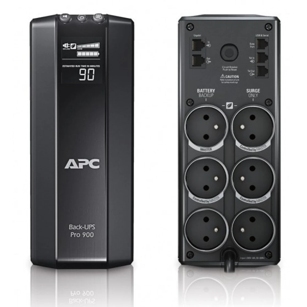 Источник бесперебойного питания APC Power-Saving Back-UPS Pro 900 BR900G-GR Линейно-интерактивные, Напольный (Tower), 900 ВА, 540 Вт