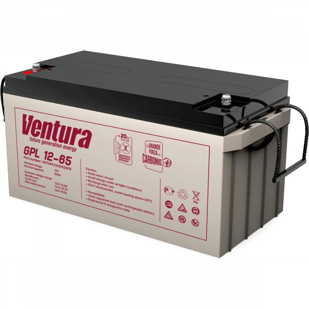 Сменные аккумуляторы АКБ для ИБП Ventura GPL 12-65 VNTGPL1200650F6 12 В