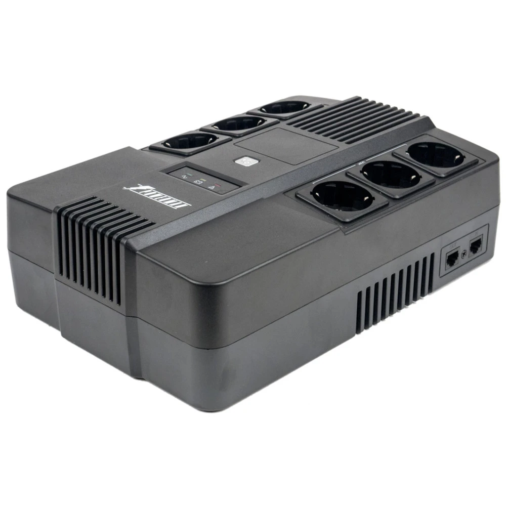 Источник бесперебойного питания Powerman BRICK 600 Двойное преобразование (On-Line), Напольный (Tower), 600 ВА, 360 Вт