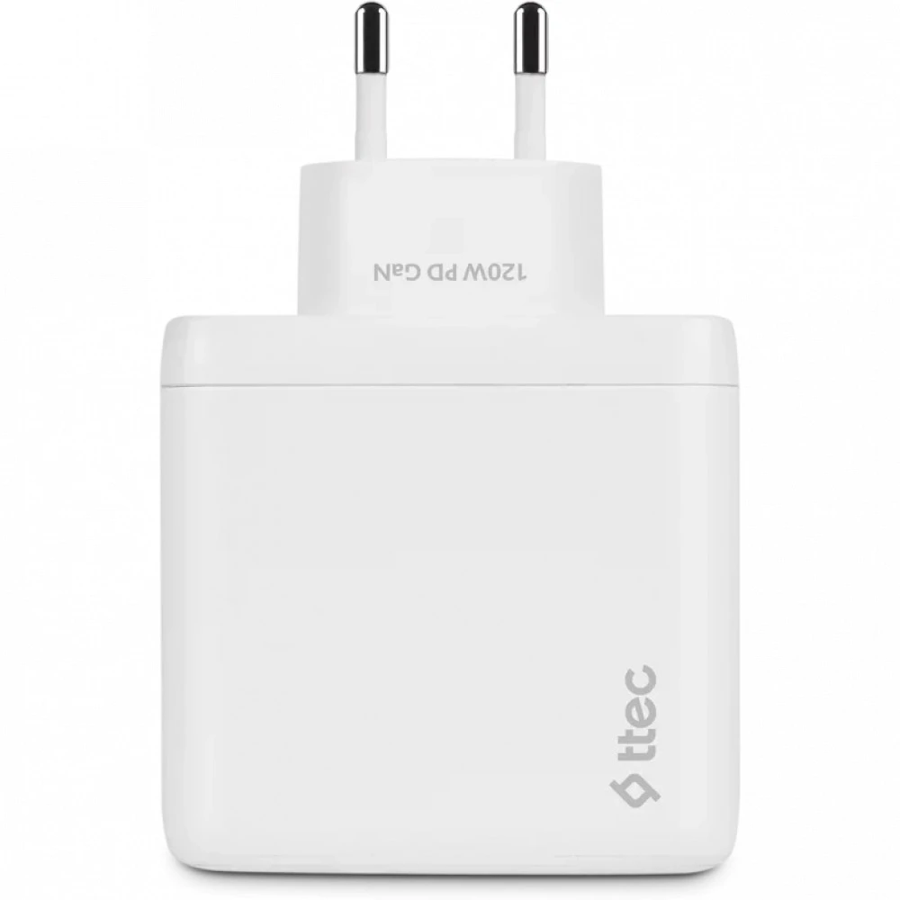 Батарейка Ttec SmartCharger Trio GAN 120W PD Travel Charger 2 USB-C+USB-A White 2SCG04B