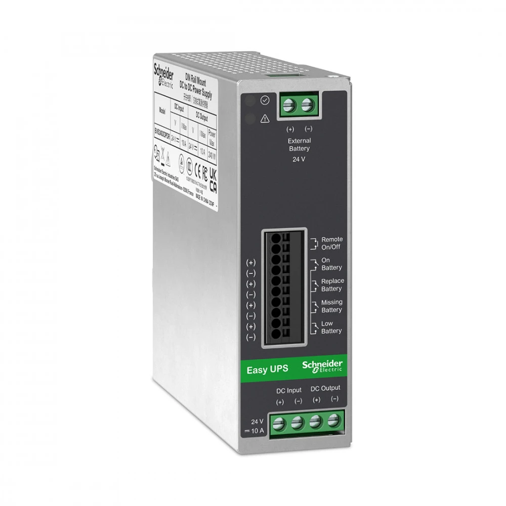 Источник бесперебойного питания Schneider Electric BVS240XDPDR Двойное преобразование (On-Line), Напольный (Tower), 240 Вт