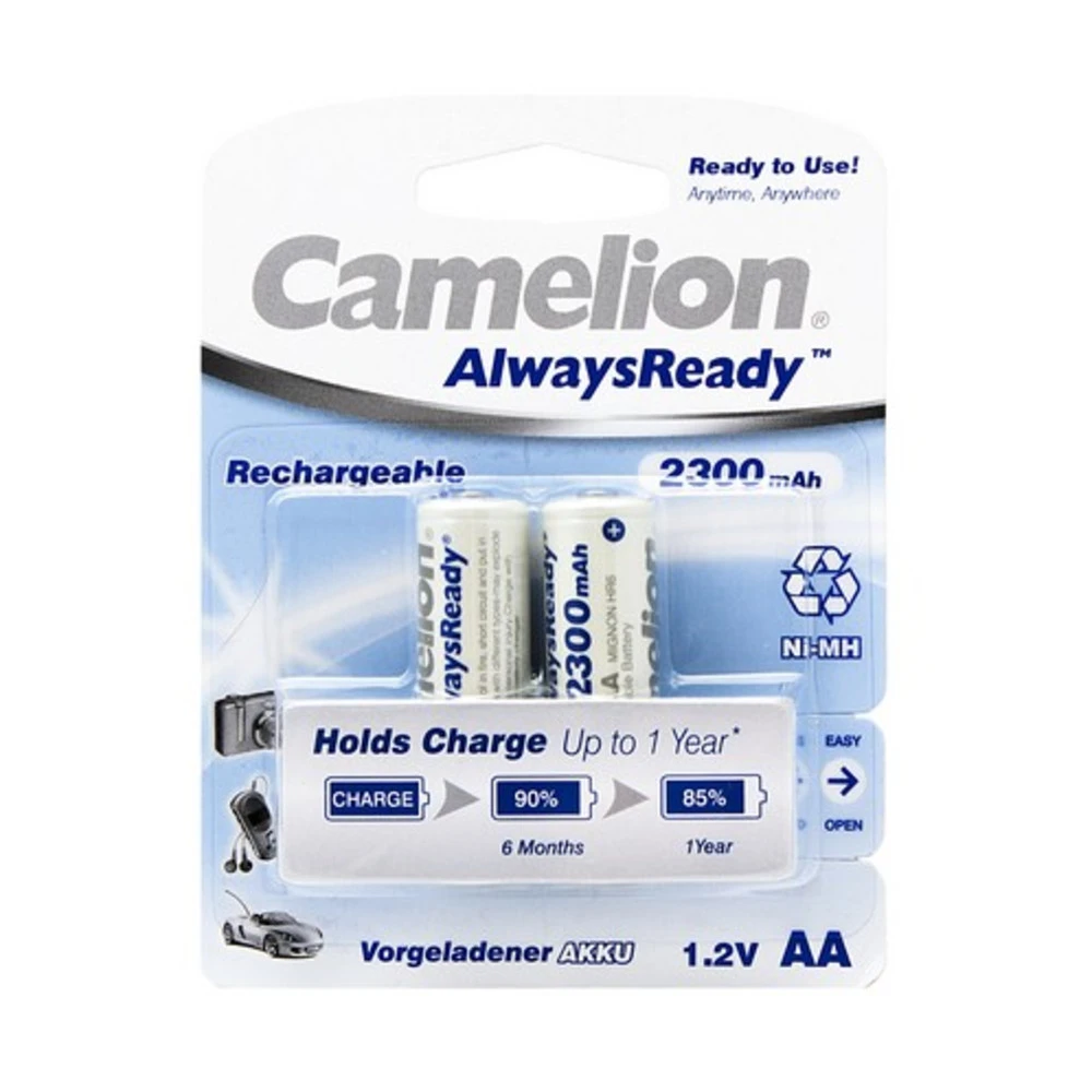 Батарейка CAMELION AlwaysReady Rechargeable NH-AA2300ARBP2