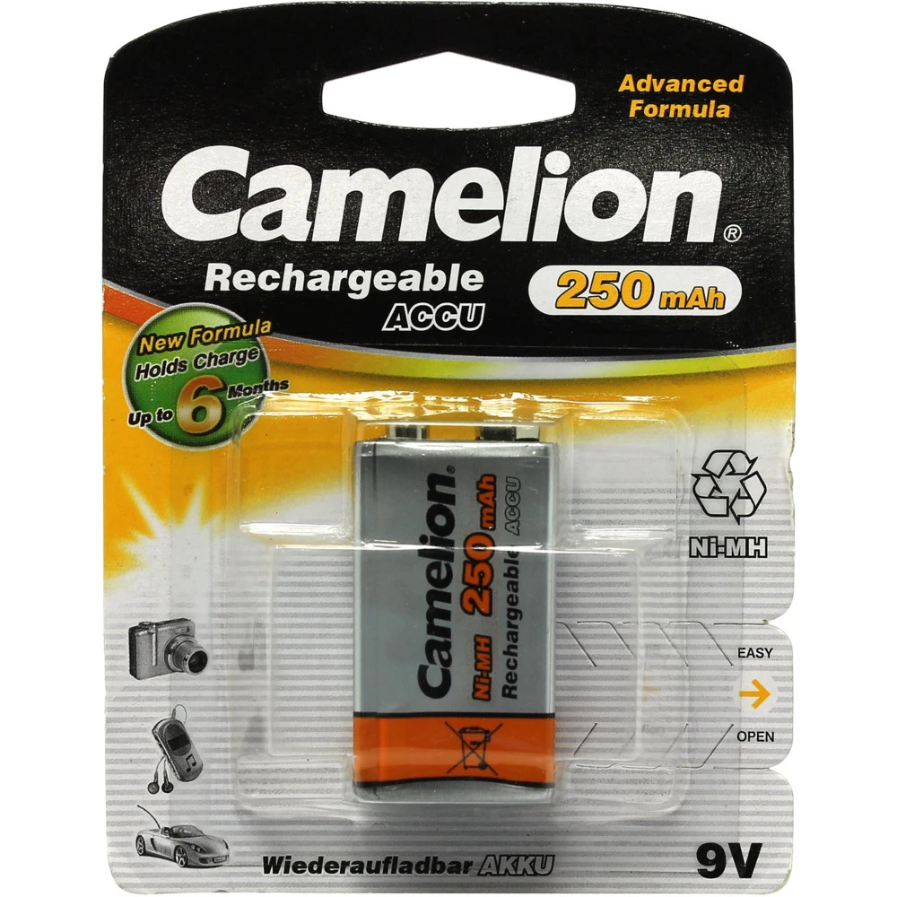 Батарейка CAMELION Rechargeable NH-9V250BP1