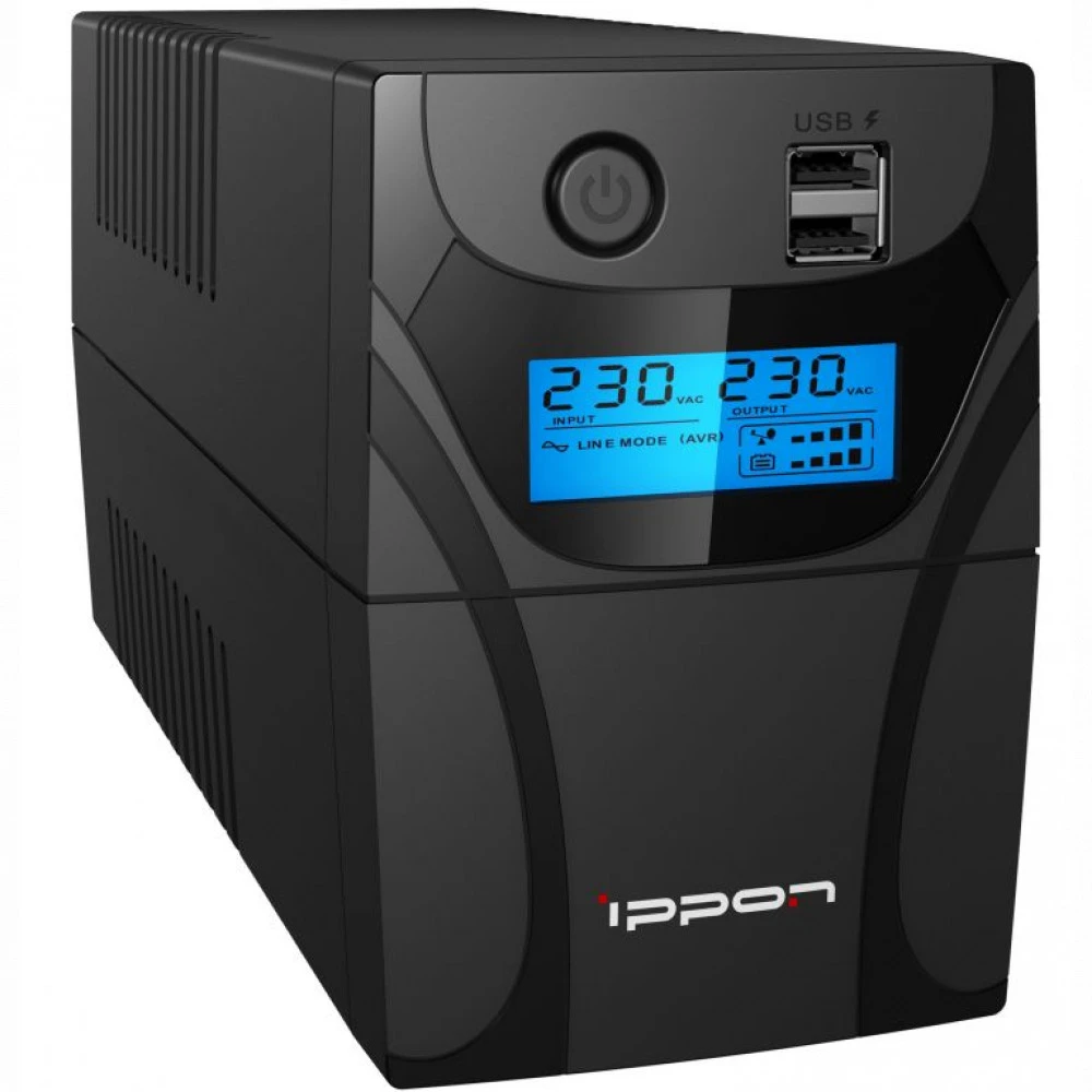 Источник бесперебойного питания IPPON Back Power Pro II Euro 650 i1005511 Линейно-интерактивные, Напольный (Tower), 650 ВА, 360 Вт