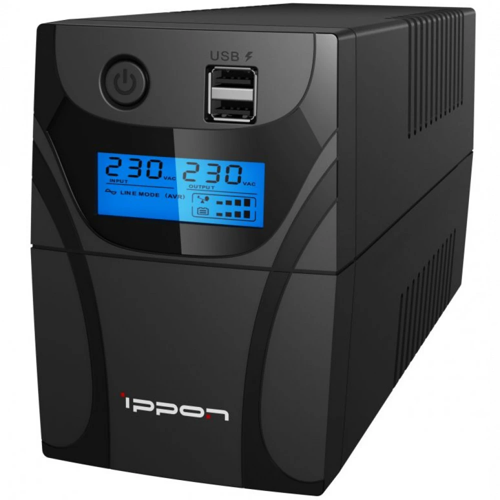 Источник бесперебойного питания IPPON Back Power Pro II Euro 650 i1005511 Линейно-интерактивные, Напольный (Tower), 650 ВА, 360 Вт