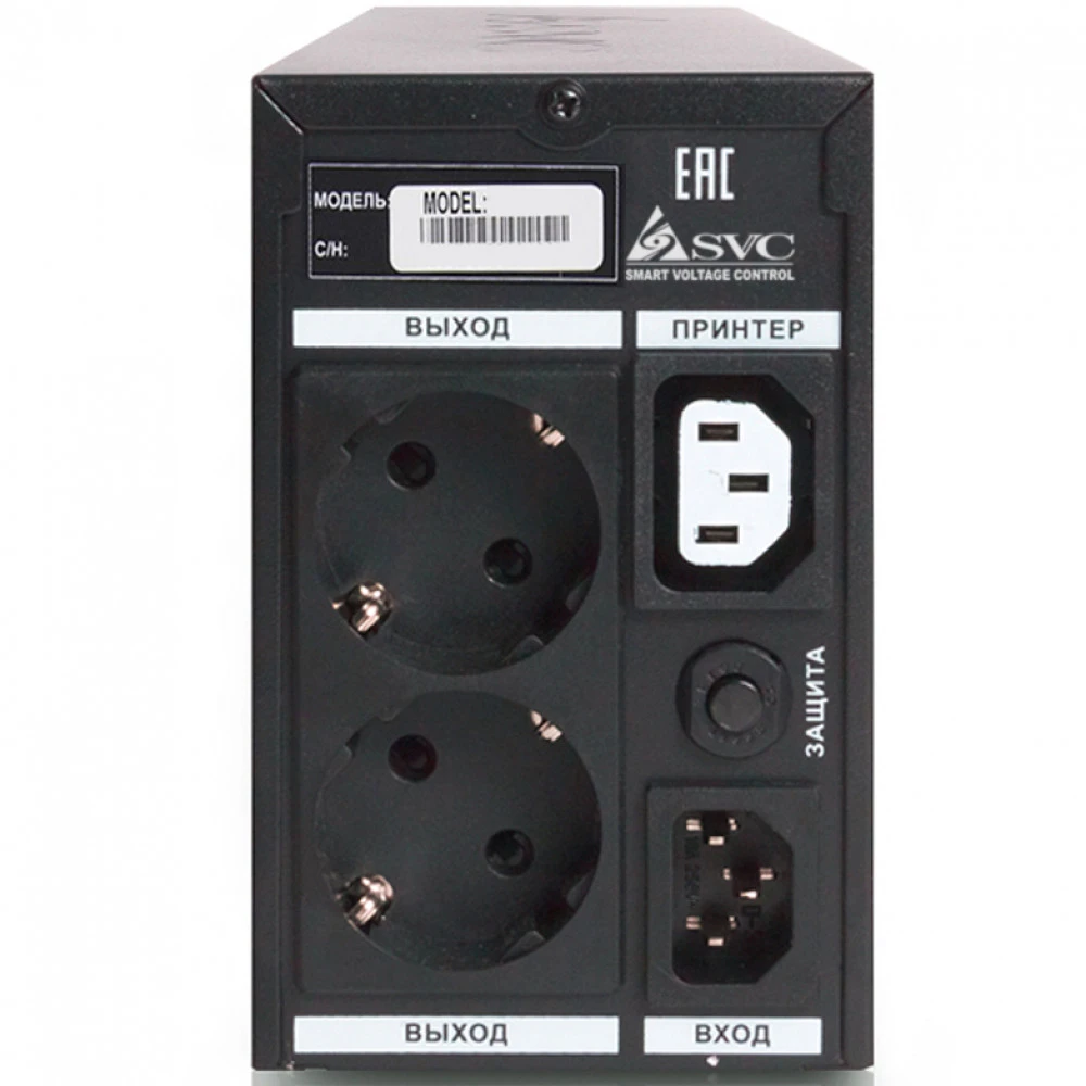 Источник бесперебойного питания SVC V-500-L-LCD Линейно-интерактивные, Напольный (Tower), 500 ВА, 300 Вт