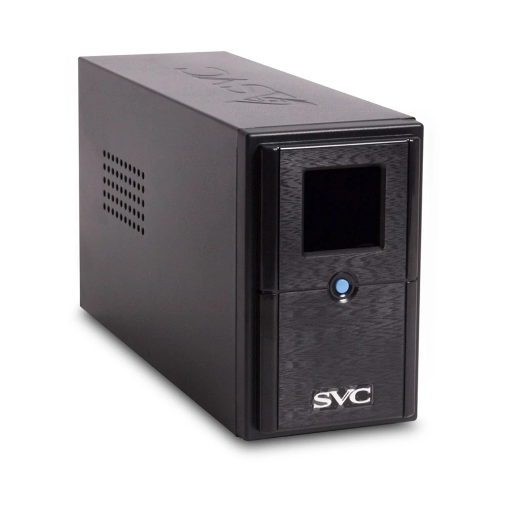 Источник бесперебойного питания SVC V-600-L-LCD Линейно-интерактивные, Напольный (Tower), 600 ВА, 360 Вт