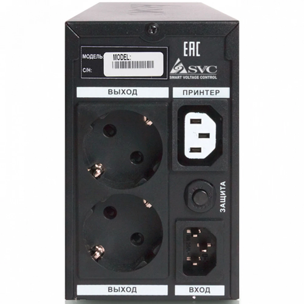 Источник бесперебойного питания SVC V-650-L-LCD Линейно-интерактивные, Напольный (Tower), 650 ВА, 390 Вт