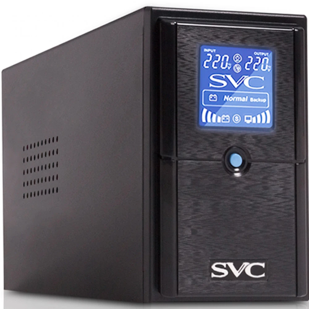 Источник бесперебойного питания SVC V-800-L-LCD Линейно-интерактивные, Напольный (Tower), 800 ВА, 480 Вт
