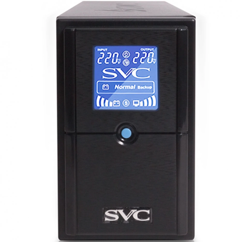 Источник бесперебойного питания SVC V-800-L-LCD Линейно-интерактивные, Напольный (Tower), 800 ВА, 480 Вт