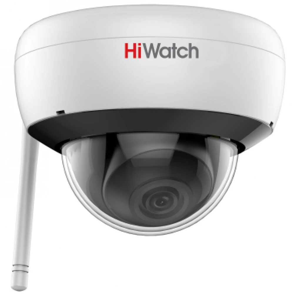 IP видеокамера HiWatch DS-I252W(B) (4 MM) Купольная, Внутренней установки, WiFi + Ethernet, 4 мм, 1/2.8", 2 Мп ~ 1920×1080 Full HD
