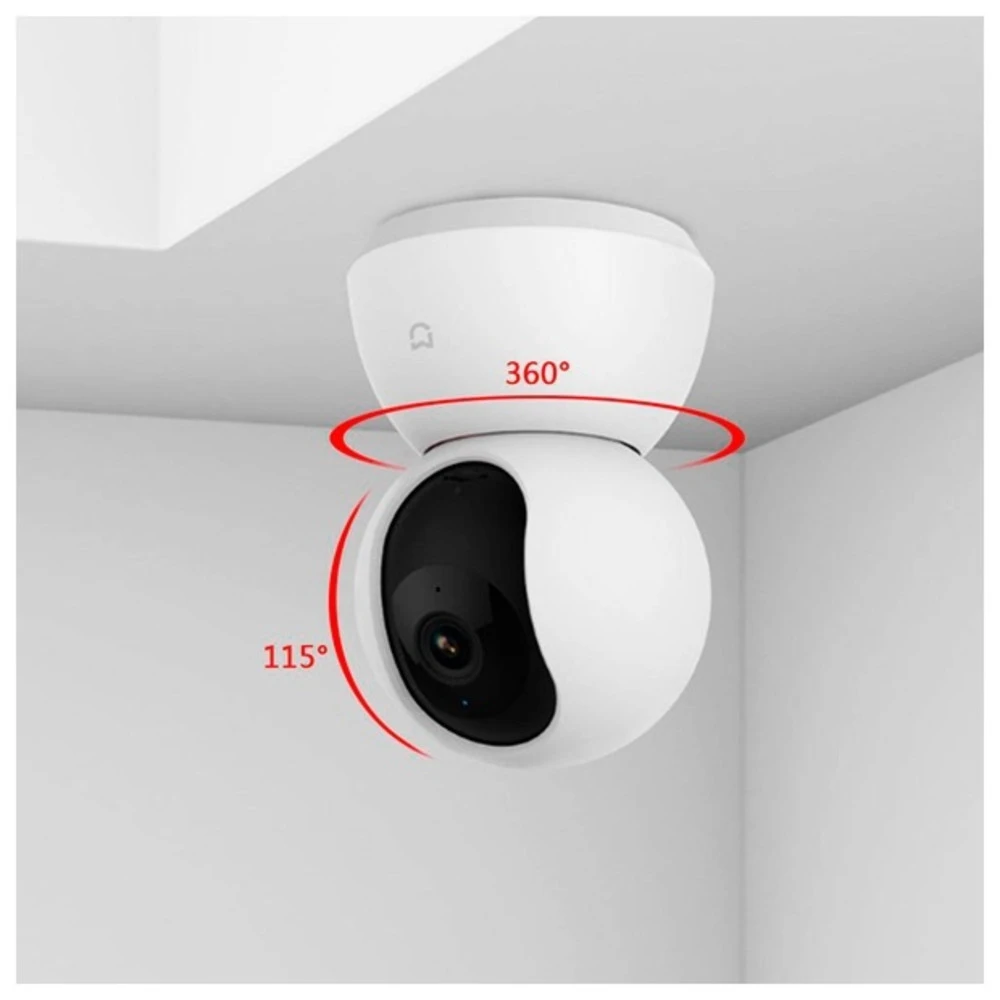 IP видеокамера Xiaomi Mi 360° Home Security Camera 2K MJSXJ09CM PTZ-поворотная, Внутренней установки, WiFi, 3.9 мм, 1/2.7", 3 Мп ~ 2304x1296