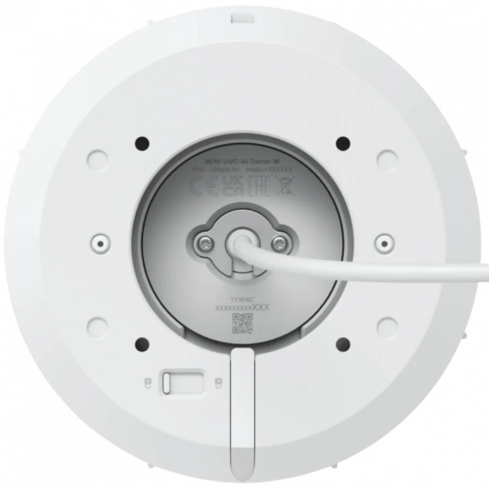 IP видеокамера Ubiquiti AI Turret White UVC-AI-Turret-W Сферическая, Уличная, Проводная, 1/1.8ʺ, 8 Мп ~ 3840×2160 4K UHD или Ultra HD