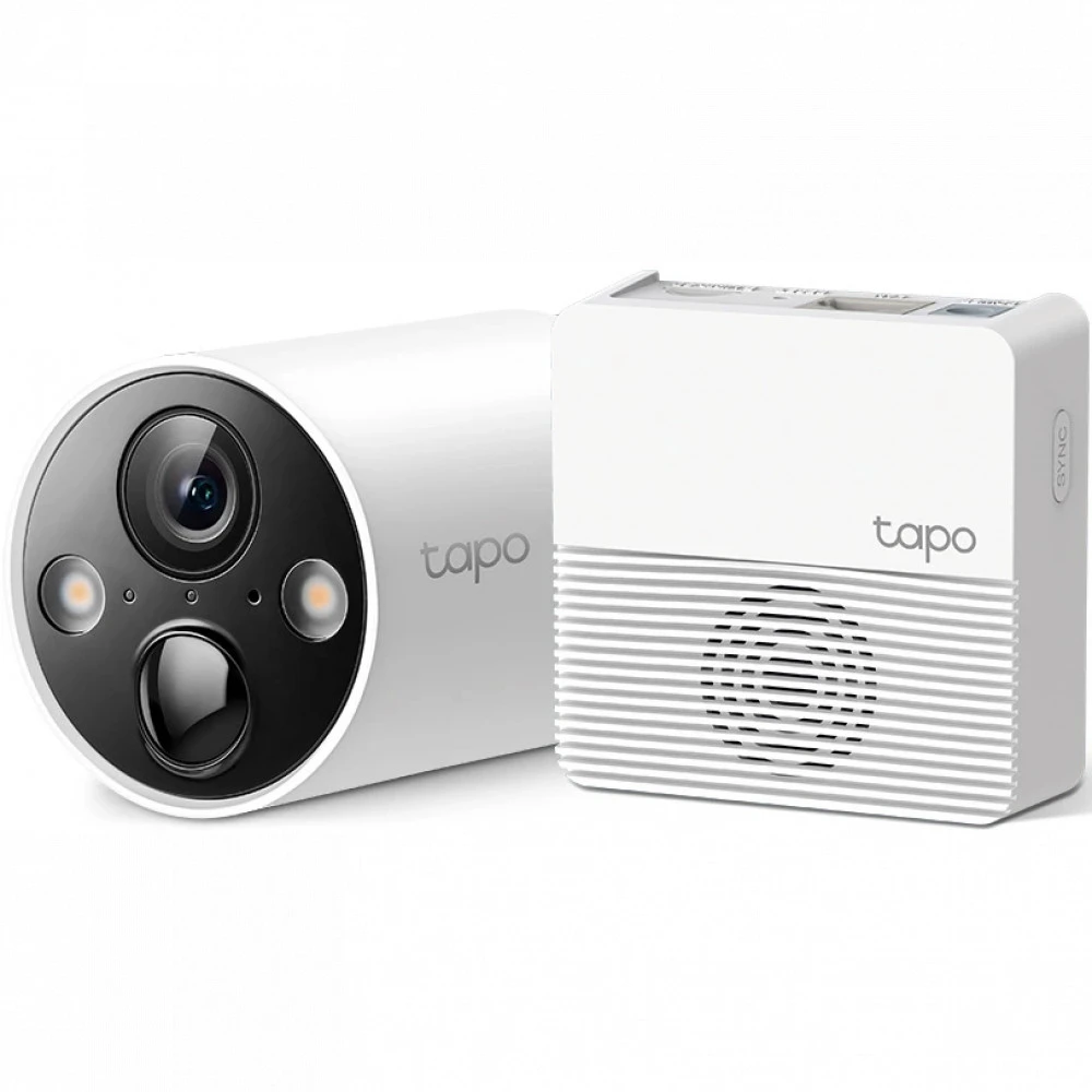 IP видеокамера TP-Link Tapo C420S1 TAPO C420S1 Цилиндрическая, Уличная, WiFi + Ethernet, 3.18 мм, 1/3", 4 Мп ~ 2560×1440 Quad HD