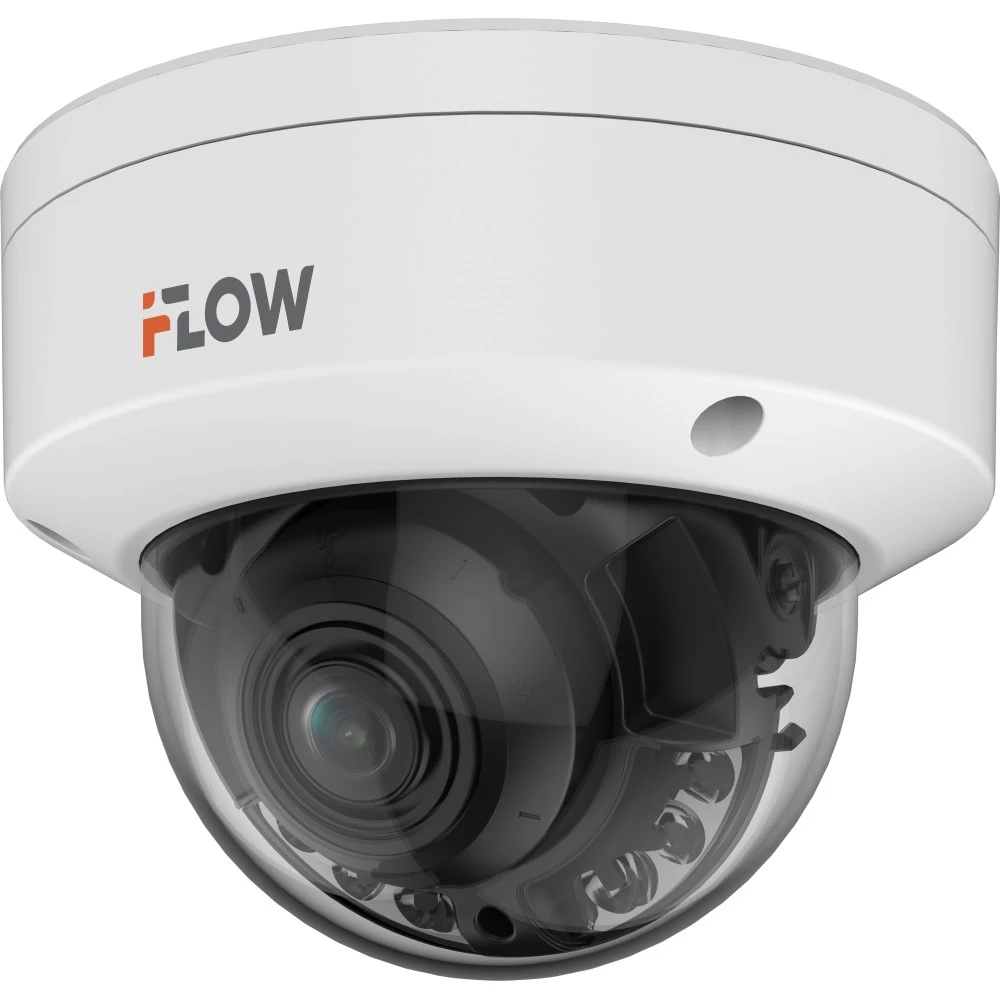 IP видеокамера iFlow F-IC-2449C2MS/Y 311332212 Купольная, Уличная, Проводная, 2.8 мм, 1/1.8ʺ, 4 Мп ~ 2688×1520