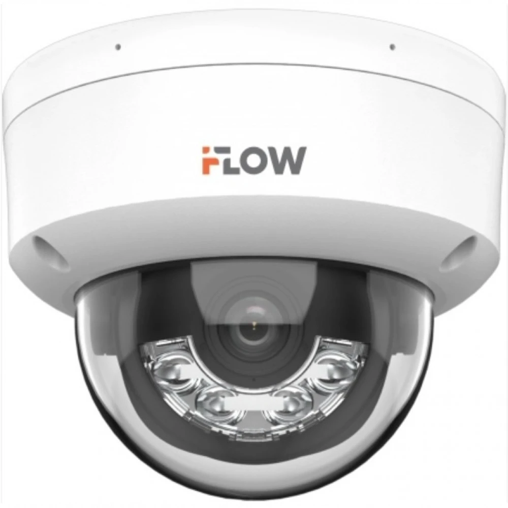 IP видеокамера iFlow F-IC-1422CM F-IC-1422CM(2.8mm) Купольная, Уличная, Проводная, 2.8 мм, 1/2.9", 2 Мп ~ 1920×1080 Full HD
