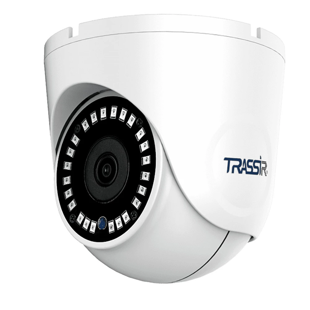 IP видеокамера Trassir TR-D8121IR2 v6 TR-D8121IR2 v6 2.8 Купольная, Уличная, Проводная, 2.8 мм, 1/2.7", 2 Мп ~ 1920×1080 Full HD