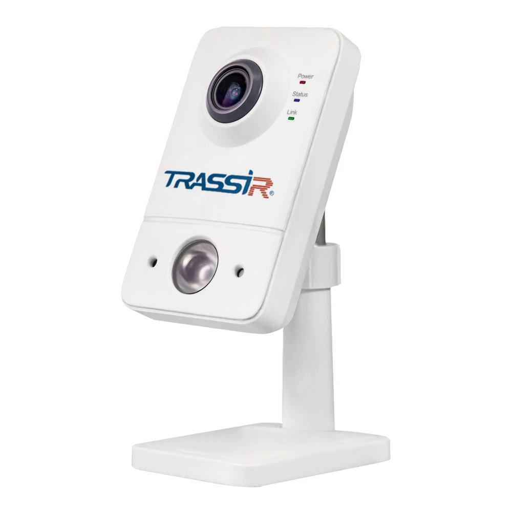 IP видеокамера Trassir TR-D7121IR1W (2.8 MM) Настольная, Внутренней установки, WiFi + Ethernet, 2.8 мм, 1/2.7", 2 Мп ~ 1920×1080 Full HD
