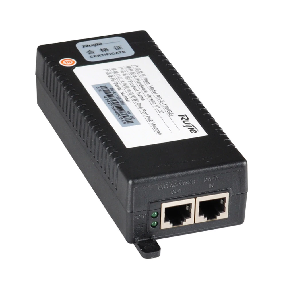 PoE инжектор Ruijie RG-E-130(GE) 1 порт, 30 Вт