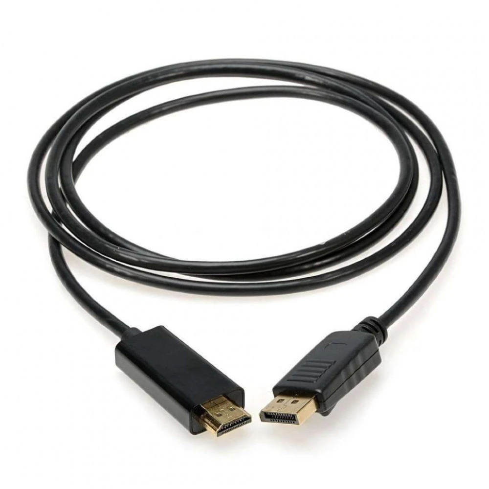 Кабель интерфейсный NO NAME DisplayPort(m) - HDMI(m) 1.8m (0001579) Display порт - HDMI