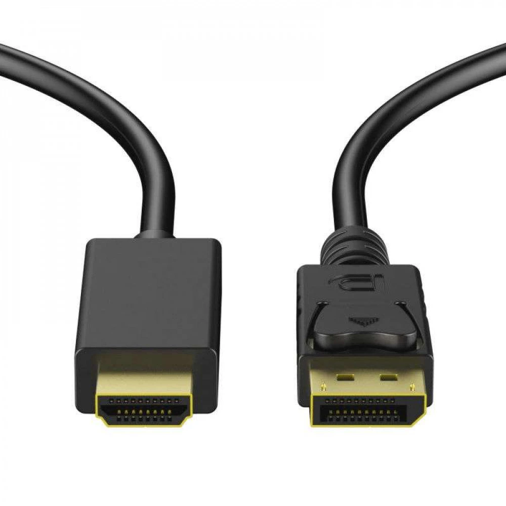 Кабель интерфейсный NO NAME DisplayPort(m) - HDMI(m) 1.8m (0001579) Display порт - HDMI