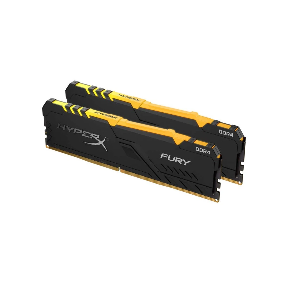 ОЗУ Kingston HyperX Fury 16GB 2400MHz DDR4 CL15 DIMM (Kit of 2) HX424C15FB3AK2/16 DIMM, DDR4, 16 Гб (2 х 8 Гб), 2400 МГц