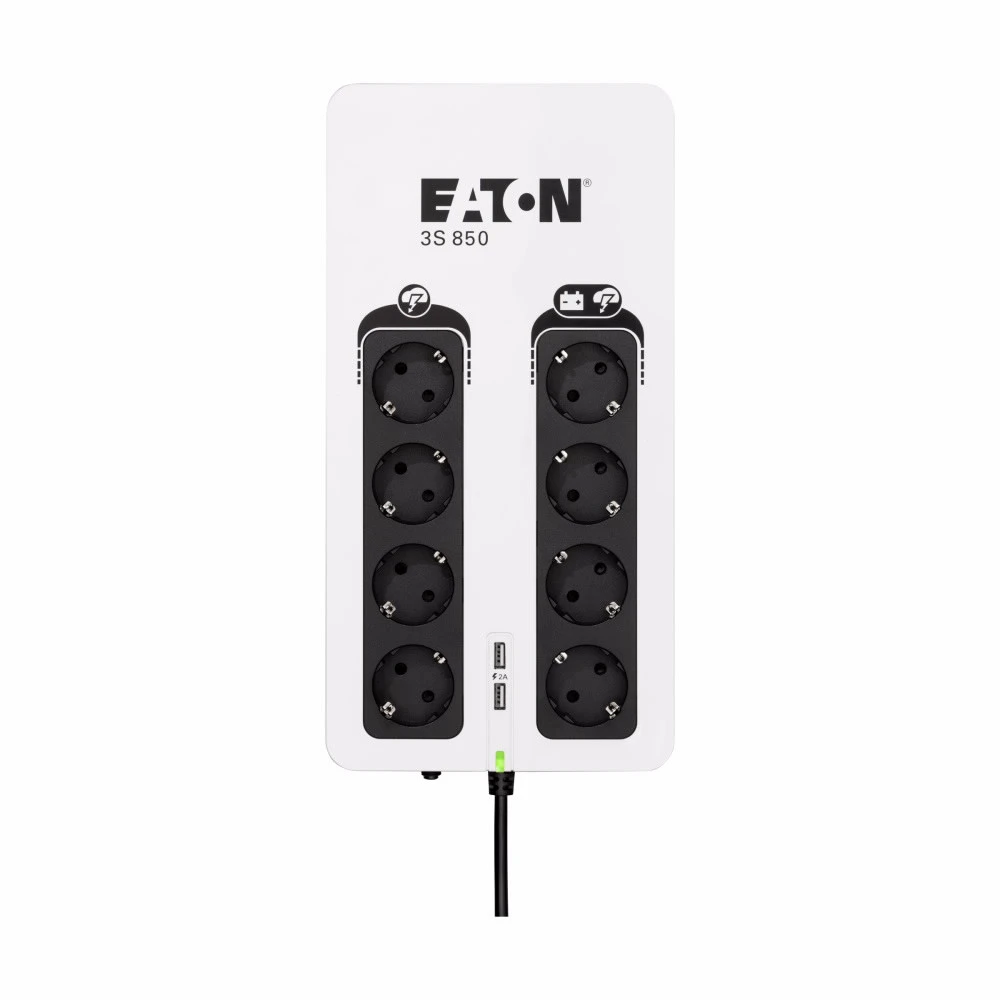 Источник бесперебойного питания Eaton 3S 850D 510Вт 850ВА 3S850D Режим ожидания, Напольный (Tower), 850 ВА, 510 Вт