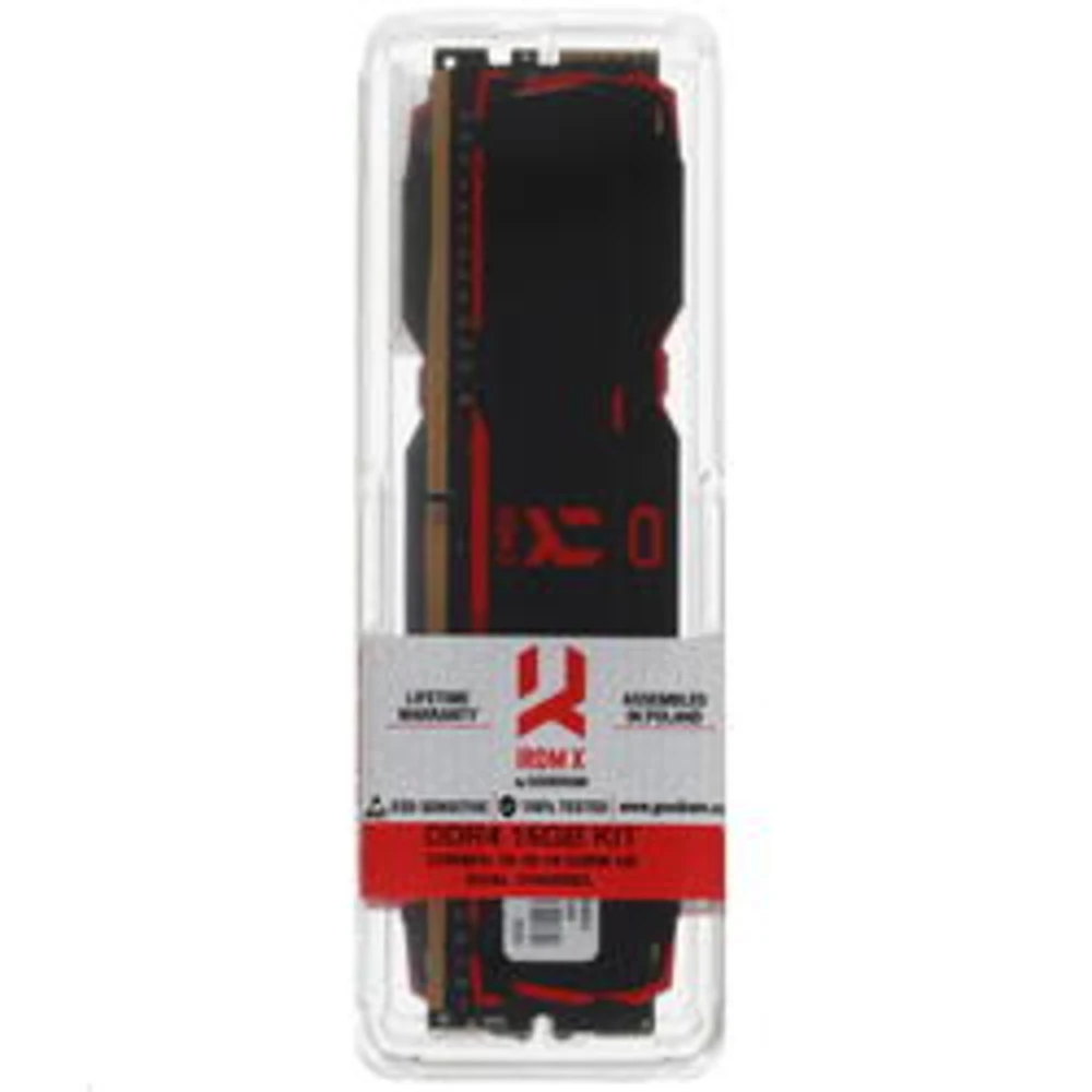 ОЗУ GoodRam Iridium (IR-X3200D464L16S/16GDC) (8Gbx2) DIMM, DDR4, 16 Гб (2 х 8 Гб), 3200 МГц