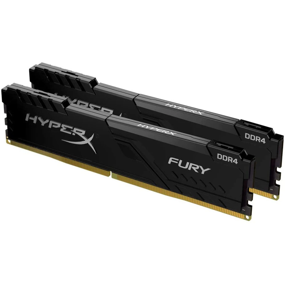 ОЗУ Kingston HyperX Fury Black 32GB DDR4 CL16 DIMM HX426C16FB4K2/32 DIMM, DDR4, 32 Гб (2 х 16 Гб), 2666 МГц