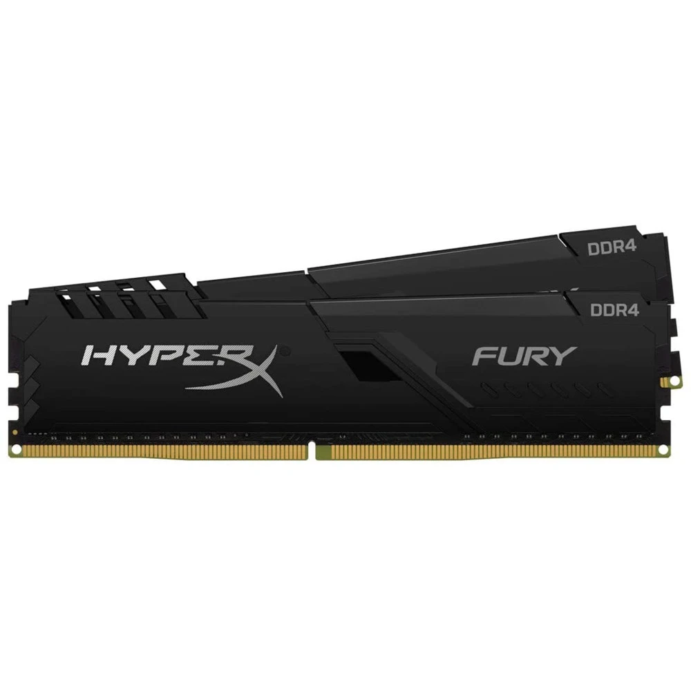 ОЗУ Kingston HyperX Fury Black 32GB DDR4 CL16 DIMM HX426C16FB4K2/32 DIMM, DDR4, 32 Гб (2 х 16 Гб), 2666 МГц