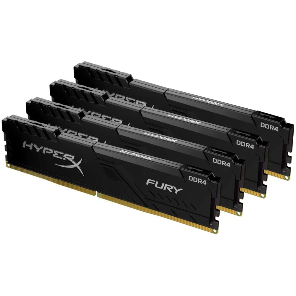 ОЗУ Kingston HyperX FURY DDR4 CL16 64 GB 3000 MHz DIMM HX430C16FB4K4/64 DIMM, DDR4, 64 Гб (4 х 16 Гб), 3000 МГц