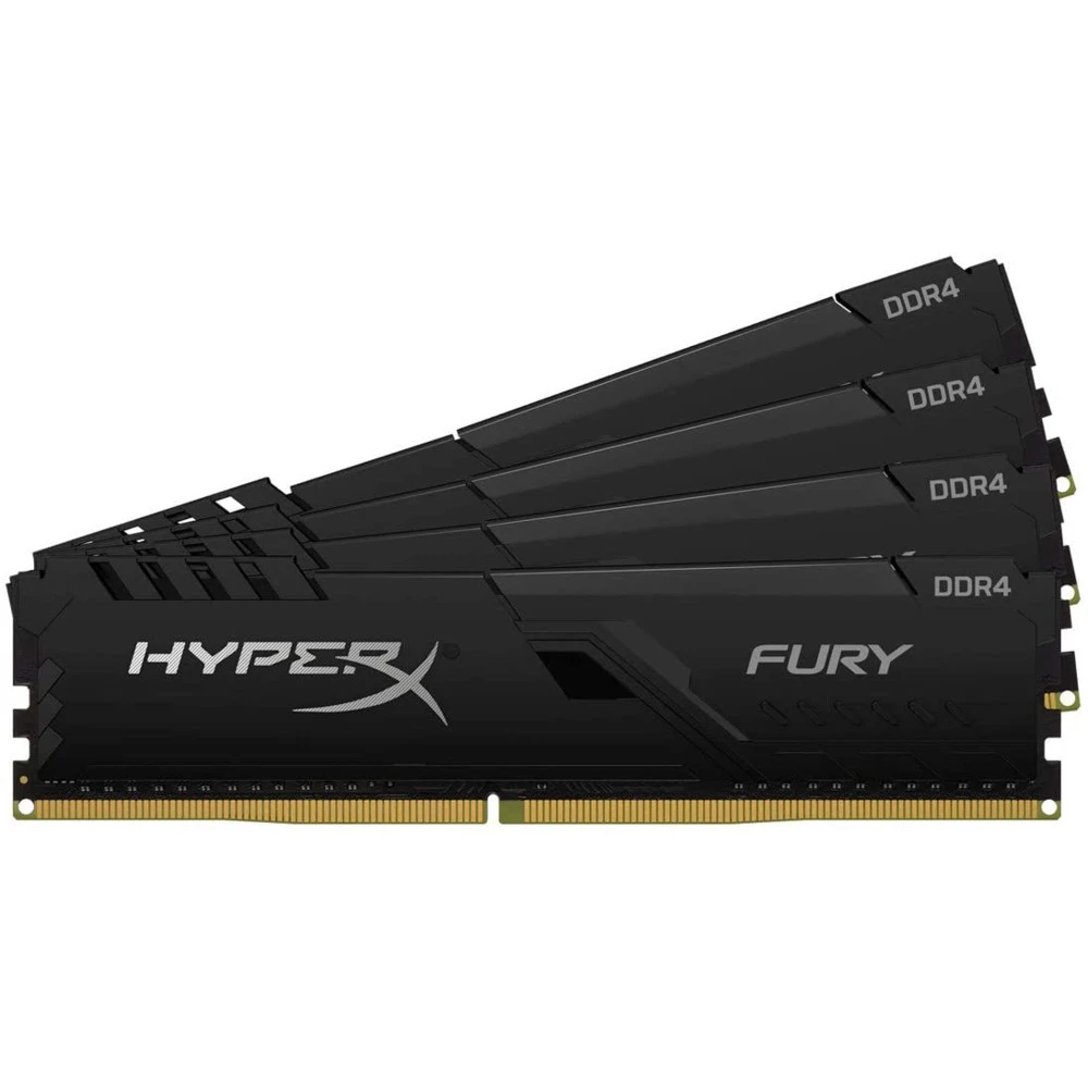 ОЗУ Kingston HyperX FURY DDR4 CL16 64 GB 3000 MHz DIMM HX430C16FB4K4/64 DIMM, DDR4, 64 Гб (4 х 16 Гб), 3000 МГц