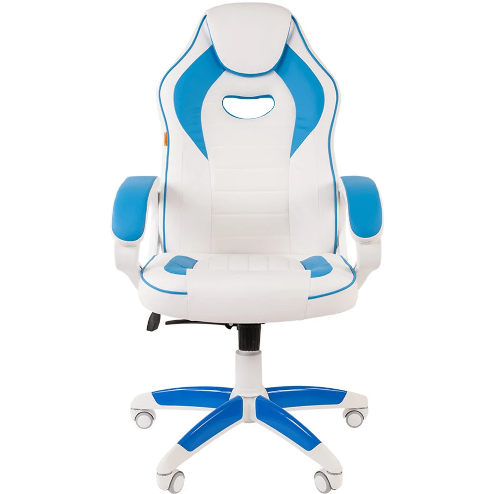 Компьютерное кресло Chairman game 16 White/Blue 00-07030049
