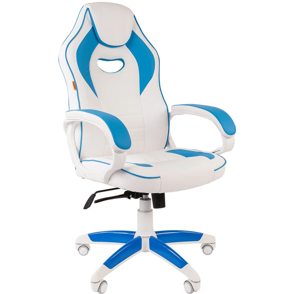 Компьютерное кресло Chairman game 16 White/Blue 00-07030049