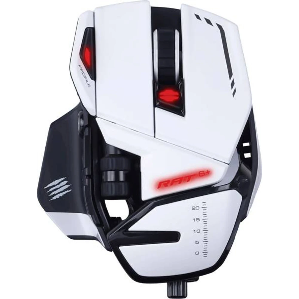 Мышь Mad Catz R.A.T. 6+ White MR04DCINWH000-0 Игровые, Проводная