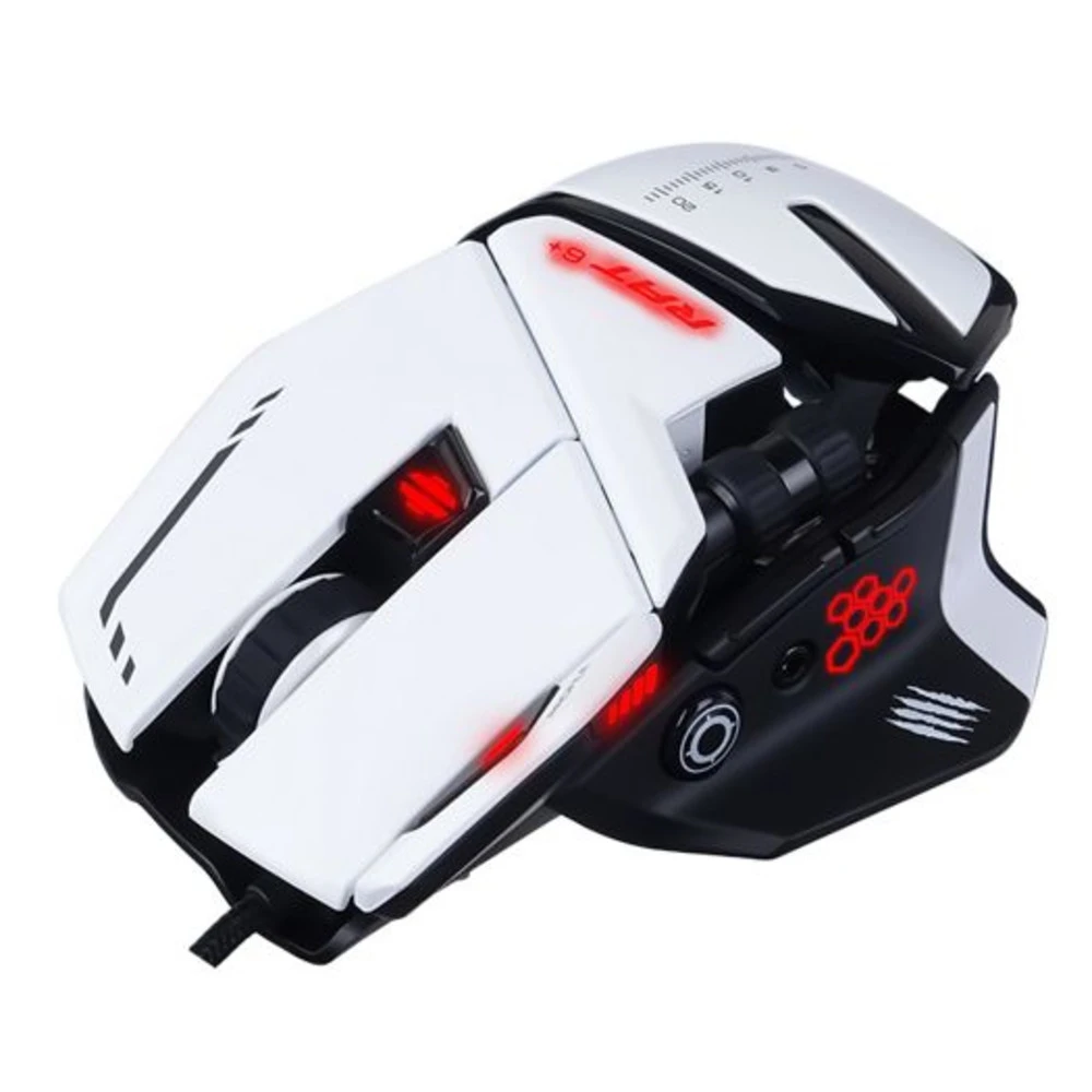 Мышь Mad Catz R.A.T. 6+ White MR04DCINWH000-0 Игровые, Проводная