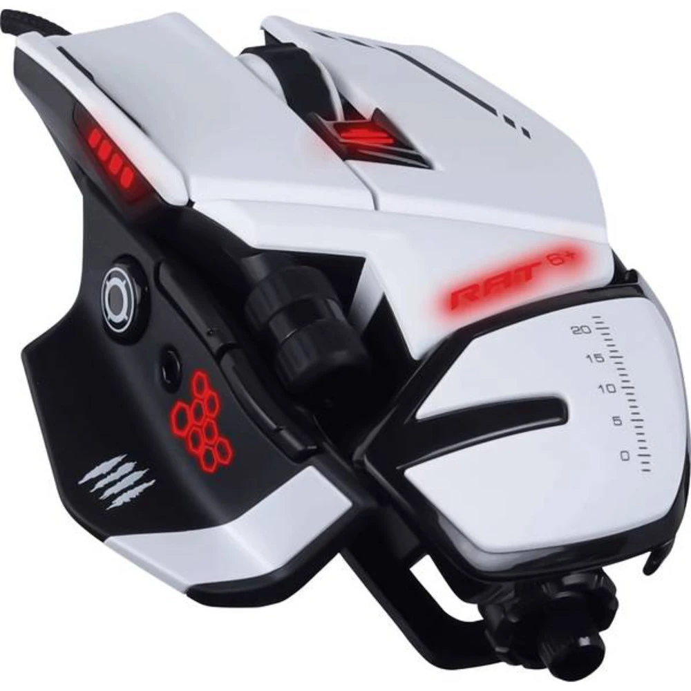 Мышь Mad Catz R.A.T. 6+ White MR04DCINWH000-0 Игровые, Проводная