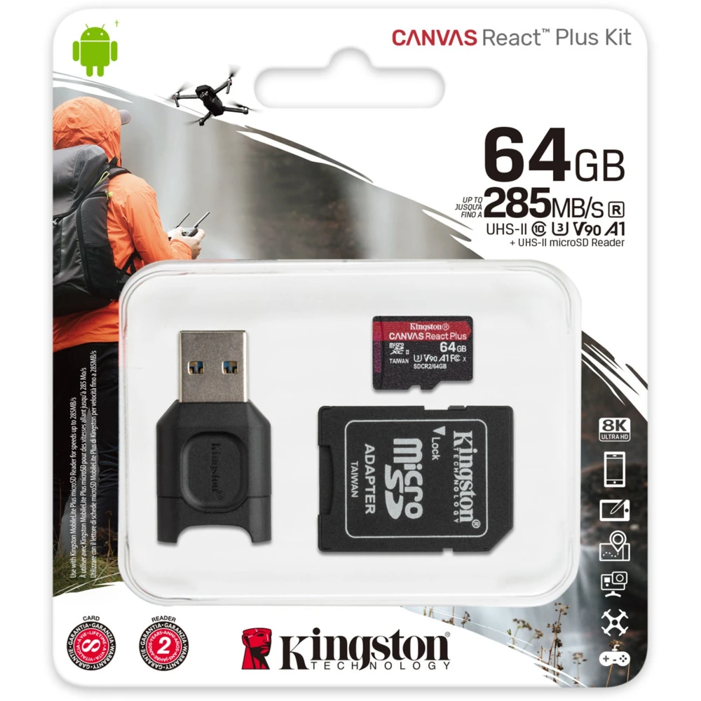 Флеш (Flash) карты Kingston 256Gb microSDXC, UHS-II Class U3 V30 A2 MLPMR2/256GB 256 ГБ
