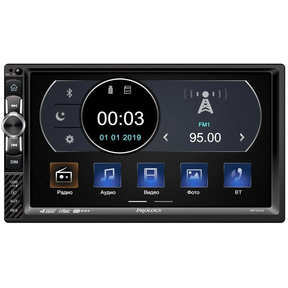 Prology Автомагнитола MPV-310 2DIN 4x55Вт PRMPV310
