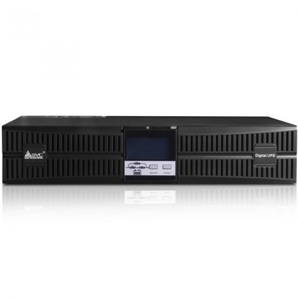 Источник бесперебойного питания SVC RT-1KL-LCD/A6 Двойное преобразование (On-Line), Стоечный (Rack), 1000 ВА, 900 Вт
