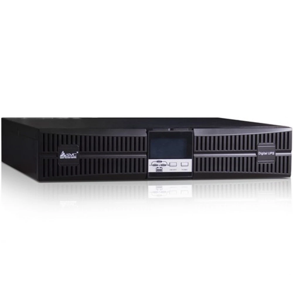 Источник бесперебойного питания SVC RT-1KL-LCD/A6 Двойное преобразование (On-Line), Стоечный (Rack), 1000 ВА, 900 Вт