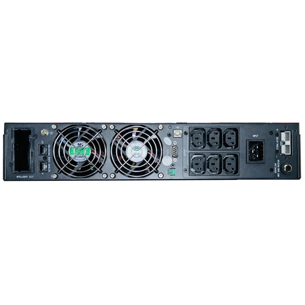 Источник бесперебойного питания SVC RT-1KL-LCD/A6 Двойное преобразование (On-Line), Стоечный (Rack), 1000 ВА, 900 Вт