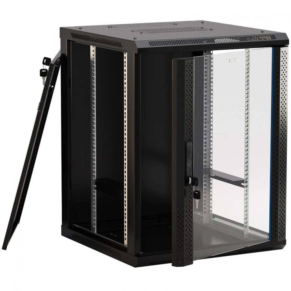 Серверный шкаф Hyperline настенный 19-дюймовый 22U 1086x600х600 мм TWB-2266-GP-RAL9004