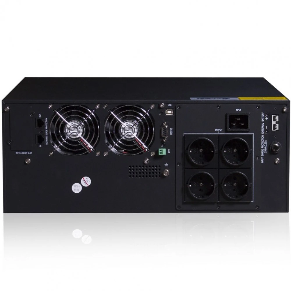 Источник бесперебойного питания SVC RT-3KL-LCD/A2 Двойное преобразование (On-Line), Стоечный (Rack), 3000 ВА, 27000 Вт
