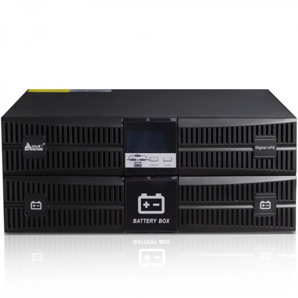 Источник бесперебойного питания SVC RT-3KL-LCD/A2 Двойное преобразование (On-Line), Стоечный (Rack), 3000 ВА, 27000 Вт
