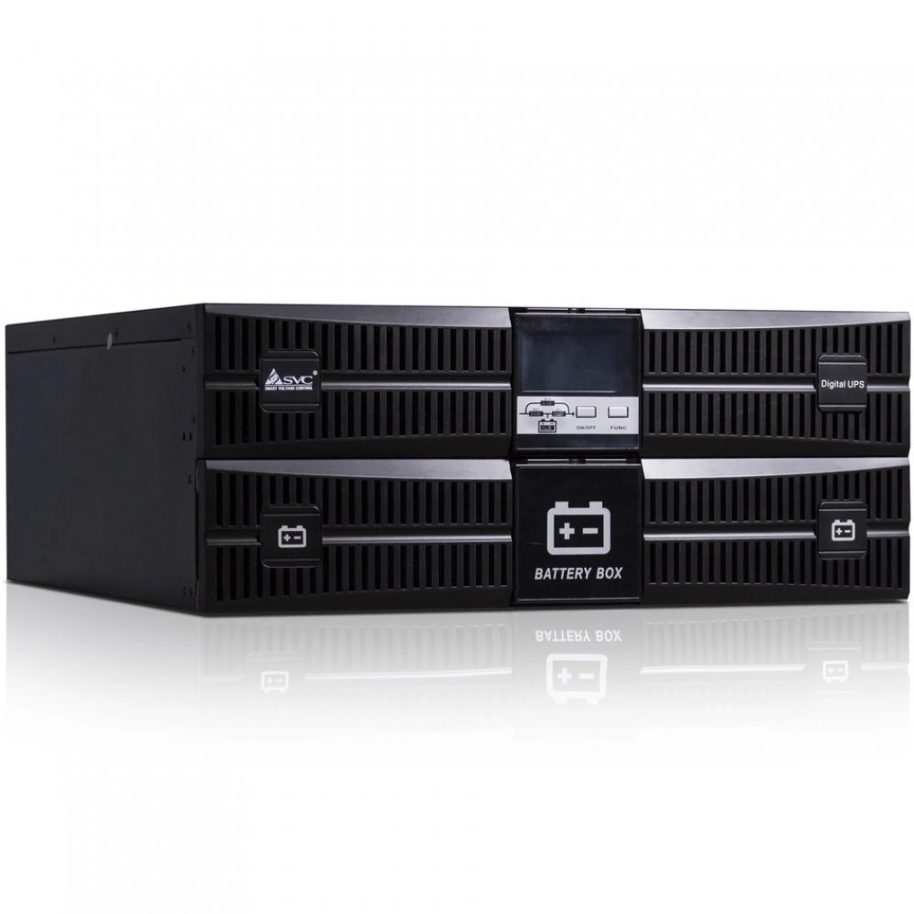 Источник бесперебойного питания SVC RT-3KL-LCD/A2 Двойное преобразование (On-Line), Стоечный (Rack), 3000 ВА, 27000 Вт